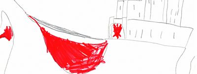 Castillo con foso rojo